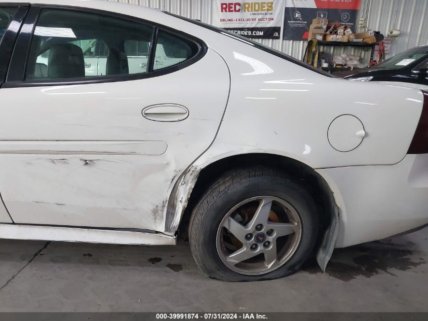 2004 Pontiac Grand Prix Gt2 VIN: 2G2WS542X41374885 Lot: 39991874