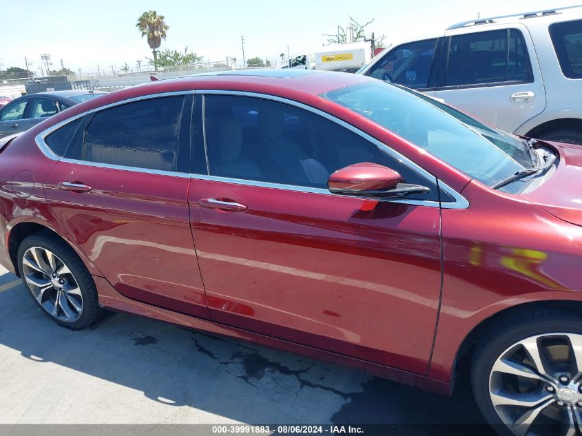 2015 Chrysler 200 C VIN: 1C3CCCCB3FN528540 Lot: 39991883