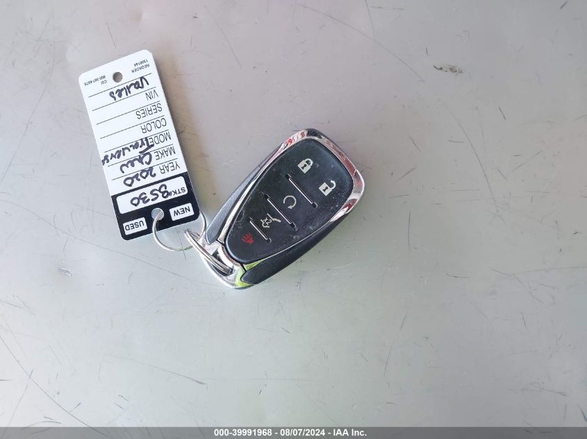 2020 Chevrolet Traverse Fwd Lt Leather VIN: 1GNERHKW4LJ137220 Lot: 39991968