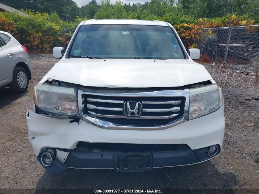 2012 Honda Pilot Ex-L VIN: 5FNYF4H55CB029265 Lot: 39991977