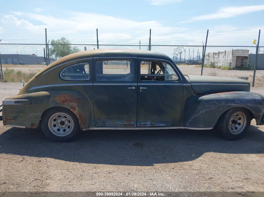 1947 Lincoln Zephyr VIN: 000000876H7327521 Lot: 39992024
