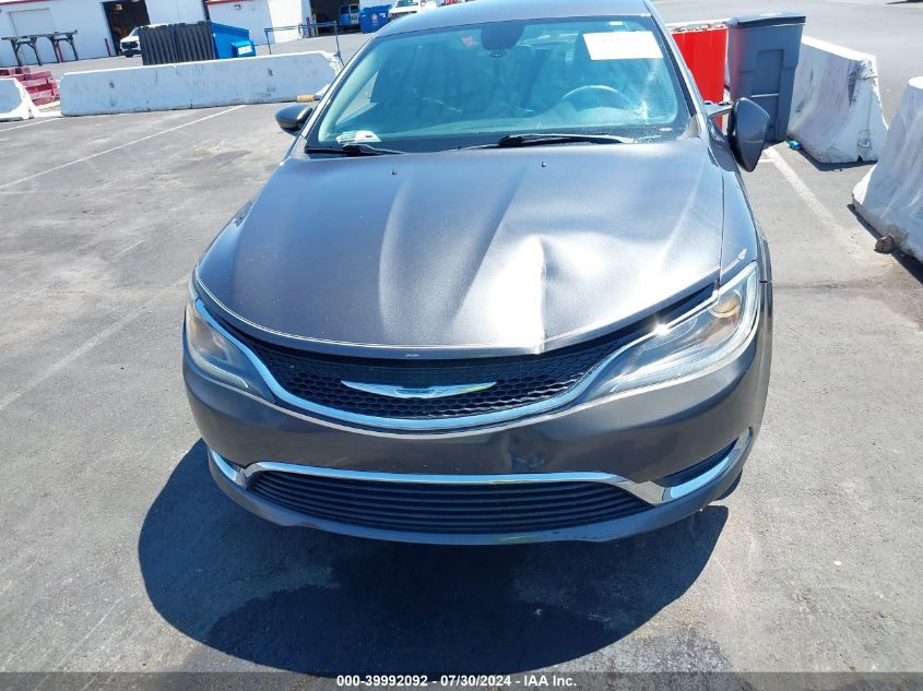 2015 Chrysler 200 Limited VIN: 1C3CCCABXFN560324 Lot: 39992092