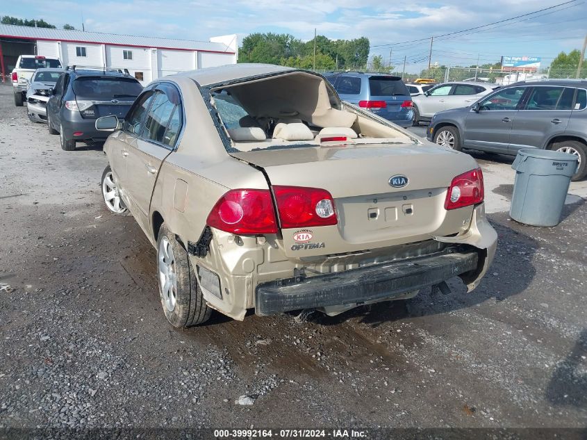 2008 Kia Optima Lx VIN: KNAGE123885221466 Lot: 39992164