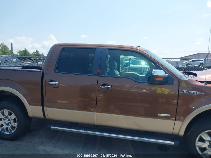 2012 Ford F-150 Lariat VIN: 1FTFW1ET9CKD77162 Lot: 39992207