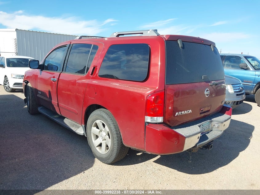 2005 Nissan Armada Le VIN: 5N1AA08A15N732819 Lot: 39992238