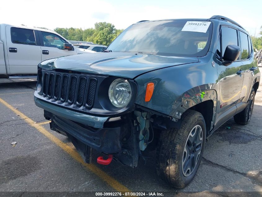 2015 Jeep Renegade Trailhawk VIN: ZACCJBCT6FPB85721 Lot: 39992276