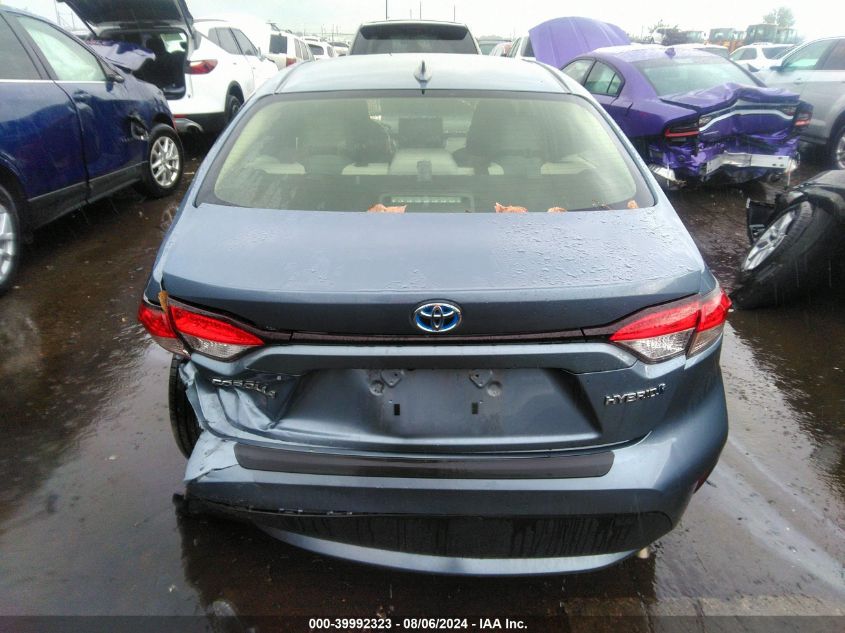 2022 Toyota Corolla Hybrid Le VIN: JTDEAMDE5N3007449 Lot: 39992323