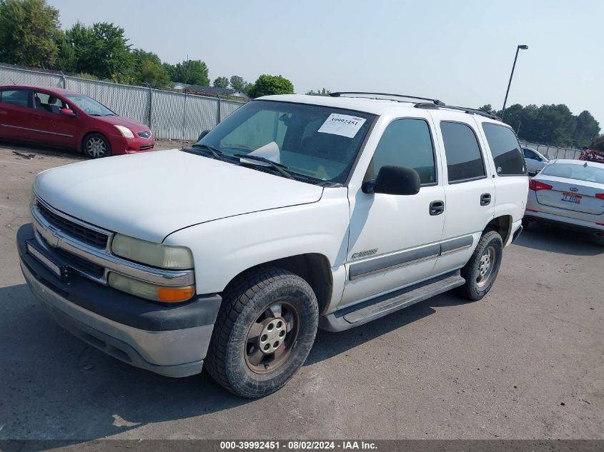 2002 Chevrolet Tahoe Ls VIN: 1GNEC13T82R202020 Lot: 39992451