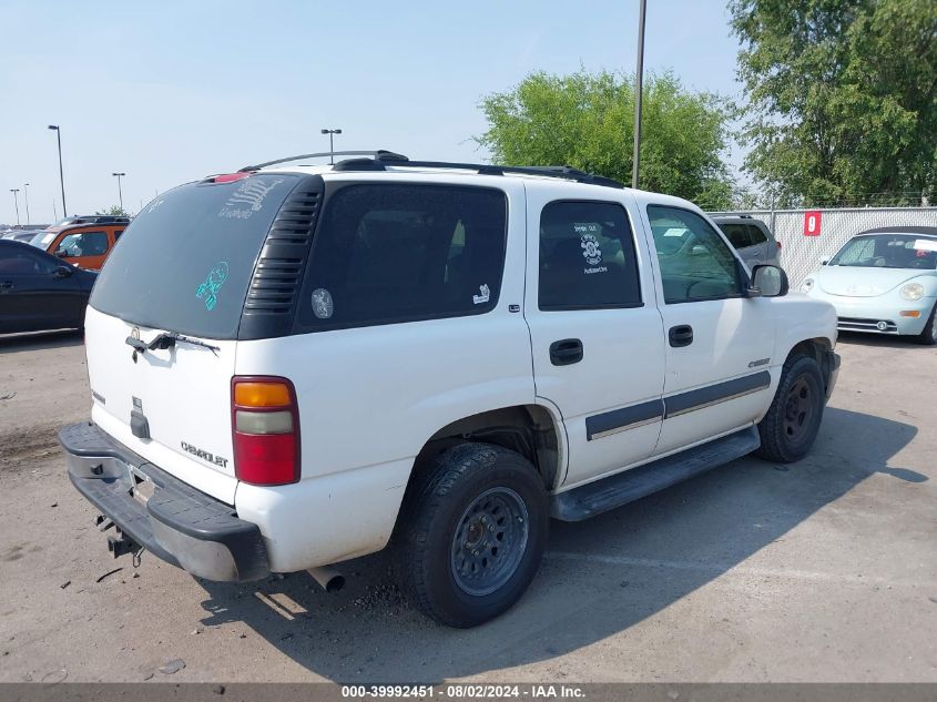 2002 Chevrolet Tahoe Ls VIN: 1GNEC13T82R202020 Lot: 39992451