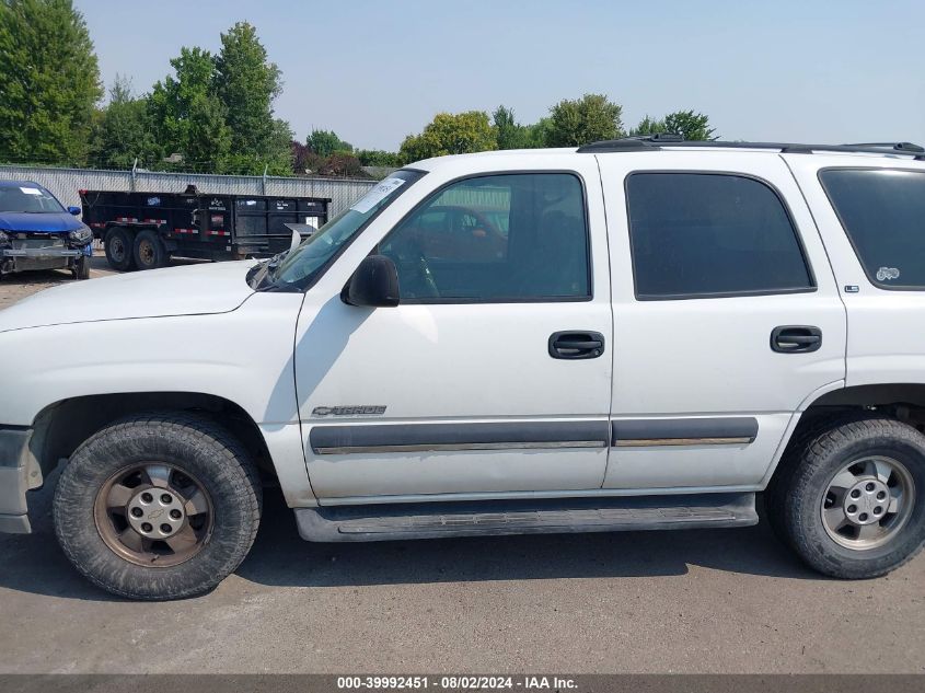 2002 Chevrolet Tahoe Ls VIN: 1GNEC13T82R202020 Lot: 39992451