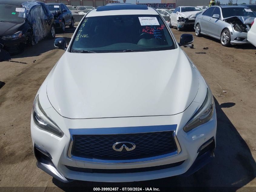 2018 Infiniti Q50 3.0T Red Sport 400 VIN: JN1FV7AP0JM460871 Lot: 39992457