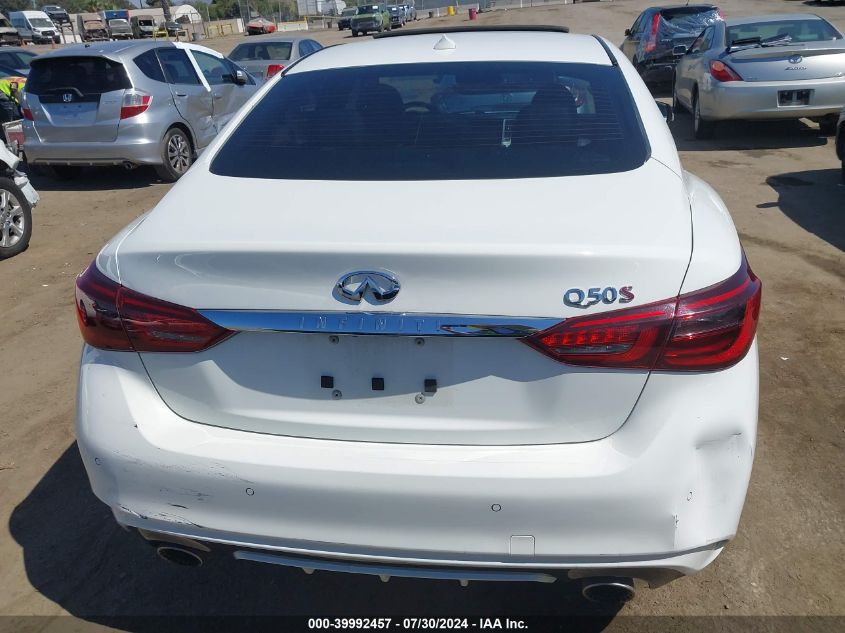 2018 Infiniti Q50 3.0T Red Sport 400 VIN: JN1FV7AP0JM460871 Lot: 39992457