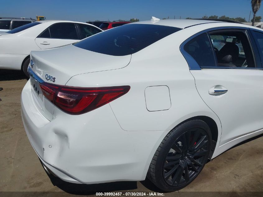 2018 Infiniti Q50 3.0T Red Sport 400 VIN: JN1FV7AP0JM460871 Lot: 39992457