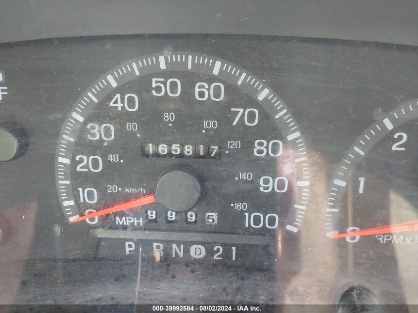 1998 Ford F-150 Lariat/Xl/Xlt VIN: 1FTZX0760WKA93547 Lot: 39992584