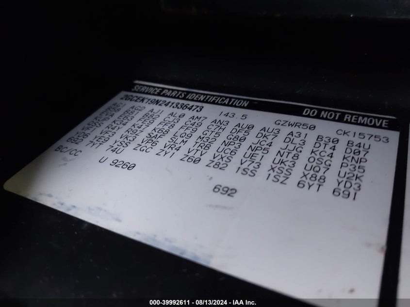 2004 Chevrolet Silverado 1500 Ss VIN: 2GCEK19N241336473 Lot: 39992611