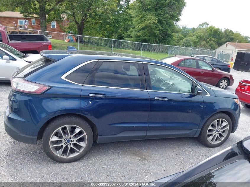 2017 Ford Edge Titanium VIN: 2FMPK4K85HBB67172 Lot: 39992637