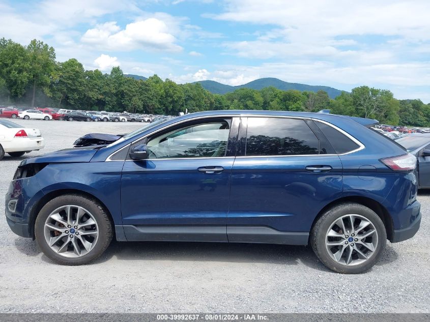 2017 Ford Edge Titanium VIN: 2FMPK4K85HBB67172 Lot: 39992637