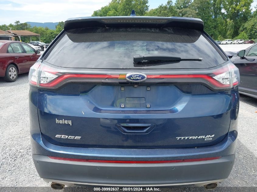 2017 Ford Edge Titanium VIN: 2FMPK4K85HBB67172 Lot: 39992637