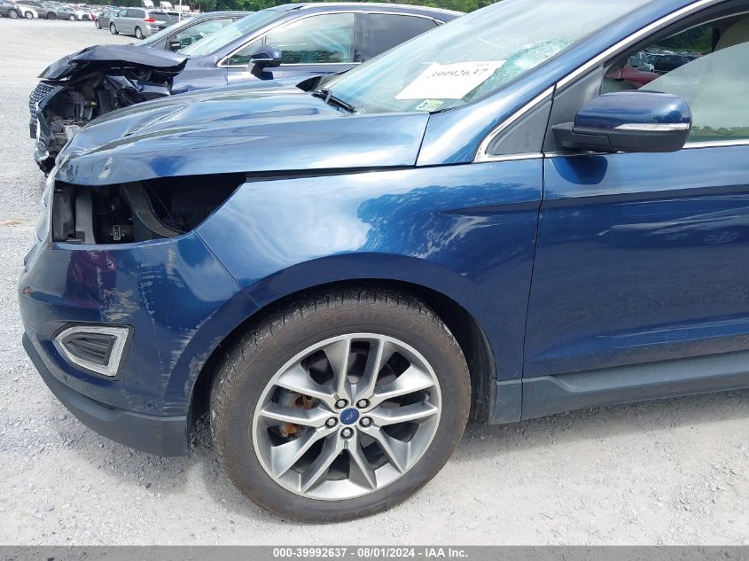 2017 Ford Edge Titanium VIN: 2FMPK4K85HBB67172 Lot: 39992637