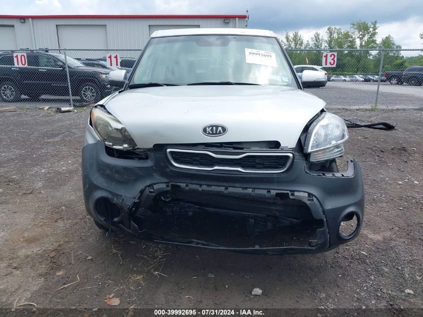 2012 Kia Soul + VIN: KNDJT2A67C7467986 Lot: 39992695