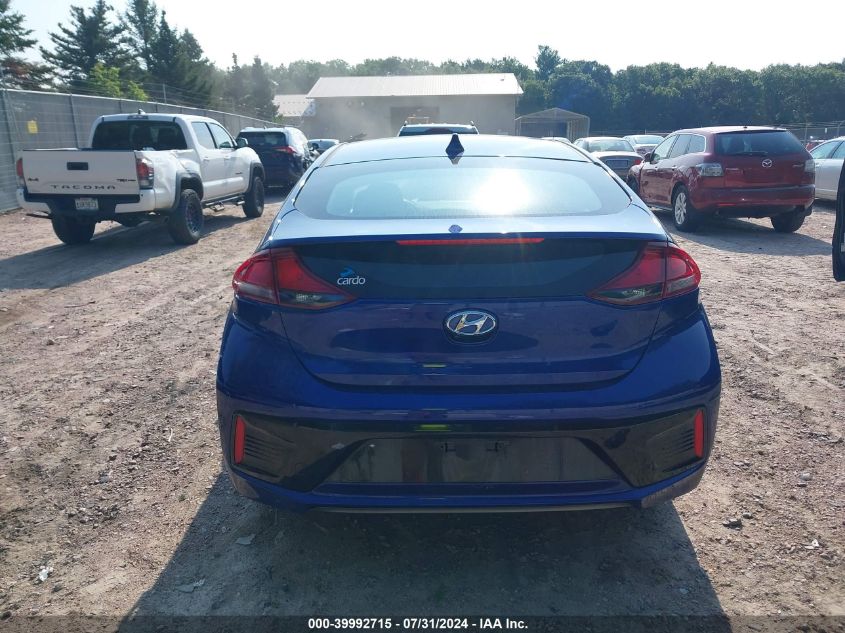 2019 Hyundai Ioniq Hybrid Blue VIN: KMHC65LC6KU171227 Lot: 39992715