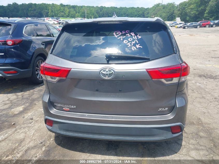 2019 Toyota Highlander Xle VIN: 5TDKZRFHXKS340045 Lot: 39992795