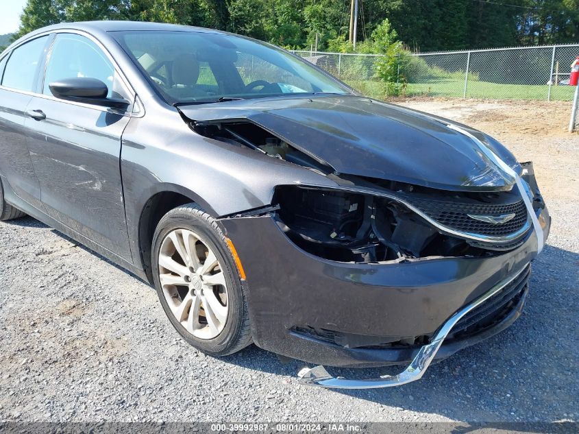 2015 Chrysler 200 Limited VIN: 1C3CCCAB0FN675899 Lot: 39992987