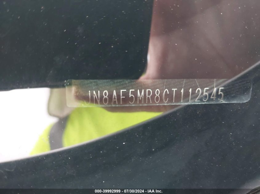 2012 Nissan Juke Sl VIN: JN8AF5MR8CT112545 Lot: 39992999