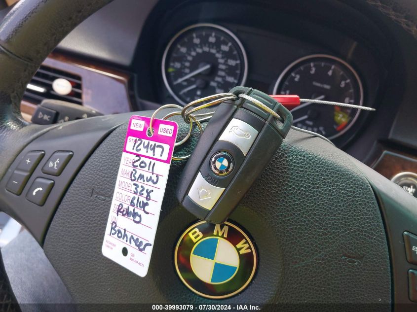 2011 BMW 328I VIN: WBAPH7G59BNN06012 Lot: 39993079