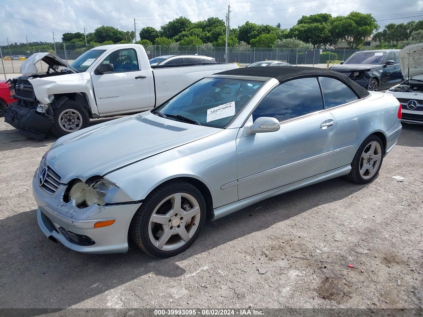 2005 Mercedes-Benz Clk 500 500 VIN: WDBTK75G35T047839 Lot: 39993095