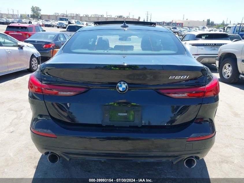 2021 BMW 228I Gran Coupe Sdrive VIN: WBA53AK09M7H71019 Lot: 39993154