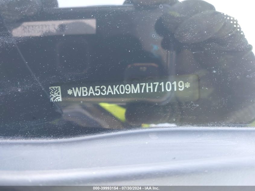 2021 BMW 228I Gran Coupe Sdrive VIN: WBA53AK09M7H71019 Lot: 39993154