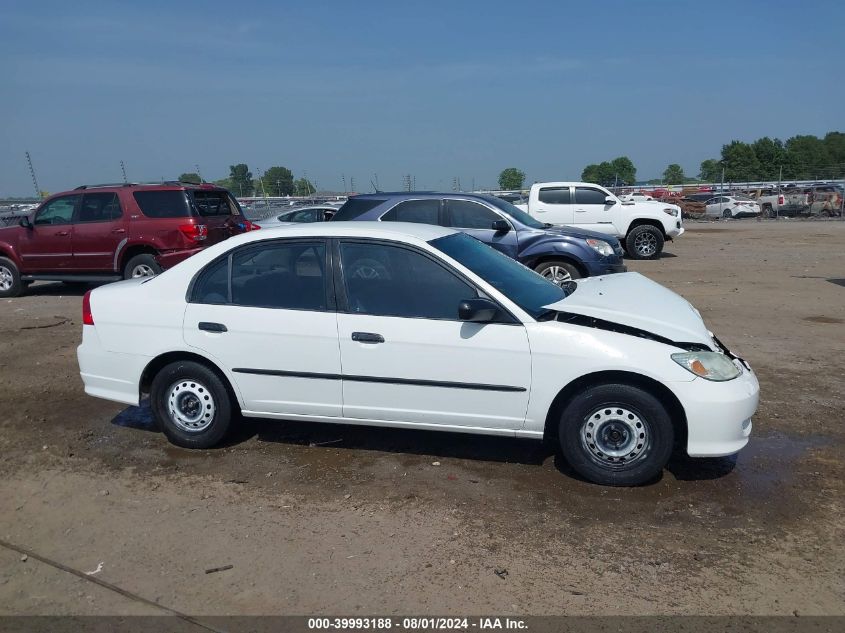 2004 Honda Civic Vp VIN: 2HGES16394H570279 Lot: 39993188