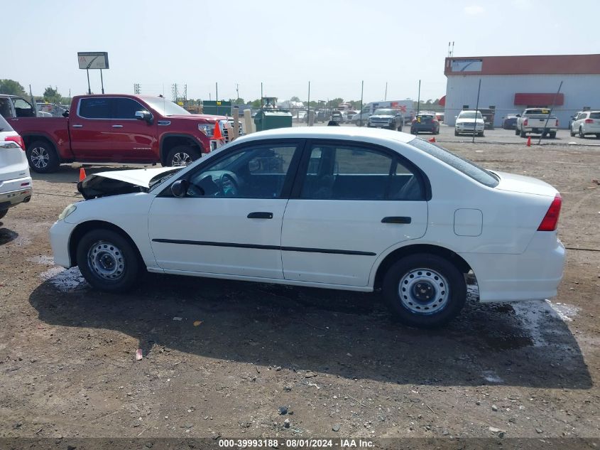 2004 Honda Civic Vp VIN: 2HGES16394H570279 Lot: 39993188