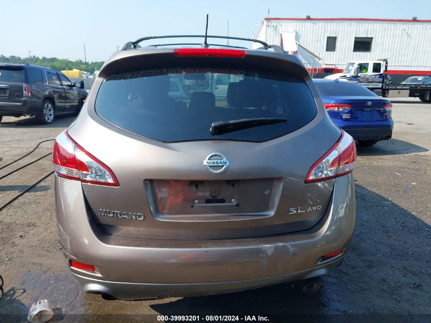 2012 Nissan Murano Sl VIN: JN8AZ1MW4CW212582 Lot: 39993201