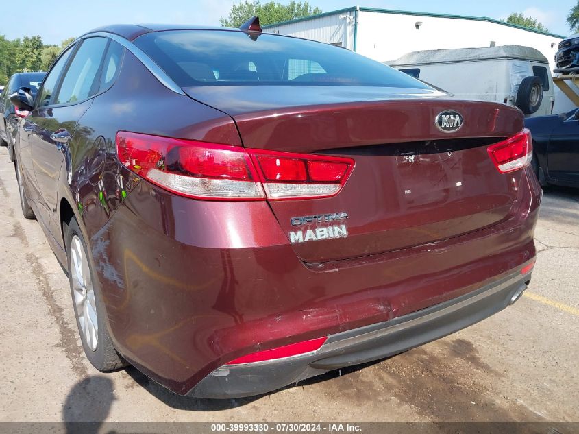 2017 Kia Optima Lx VIN: 5XXGT4L37HG163547 Lot: 39993330