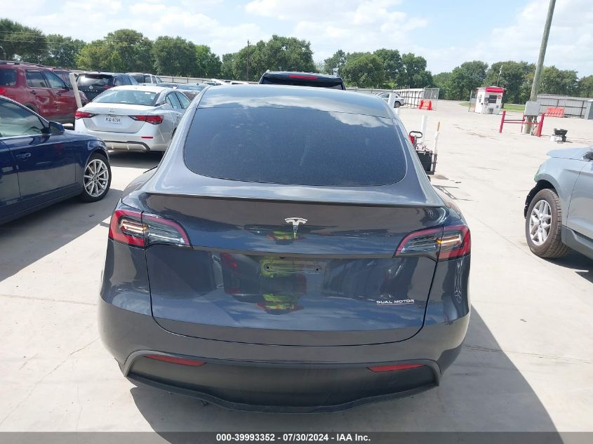 2023 Tesla Model Y Awd/Performance Dual Motor All-Wheel Drive VIN: 7SAYGDEF9PF905712 Lot: 39993352