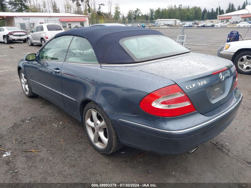 2005 Mercedes-Benz Clk 320 320 VIN: WDBTK65G55T043821 Lot: 39993379