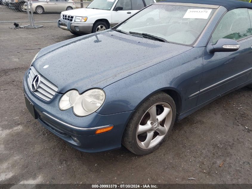 2005 Mercedes-Benz Clk 320 320 VIN: WDBTK65G55T043821 Lot: 39993379