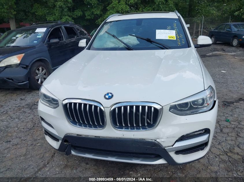 2018 BMW X3 xDrive30I VIN: 5UXTR9C50JLC75027 Lot: 39993459