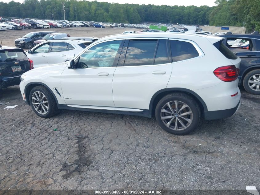 2018 BMW X3 xDrive30I VIN: 5UXTR9C50JLC75027 Lot: 39993459