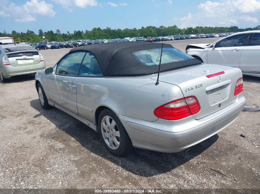 2000 Mercedes-Benz Clk 320 VIN: WDBLK65G7YT048636 Lot: 39993480