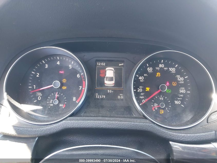 2017 Volkswagen Passat 1.8T Sel Premium VIN: 1VWCT7A31HC018052 Lot: 39993490