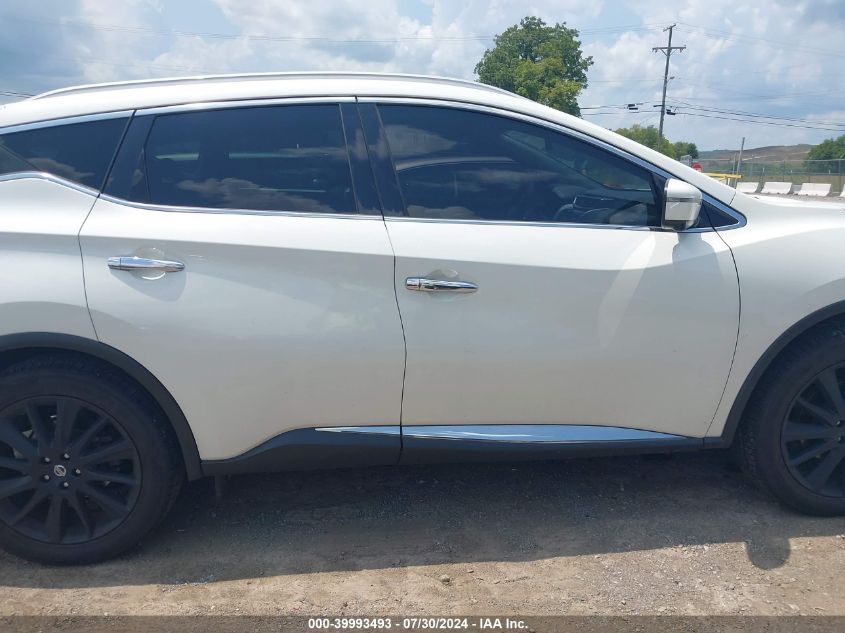 2019 Nissan Murano Sl VIN: 5N1AZ2MSXKN138096 Lot: 39993493
