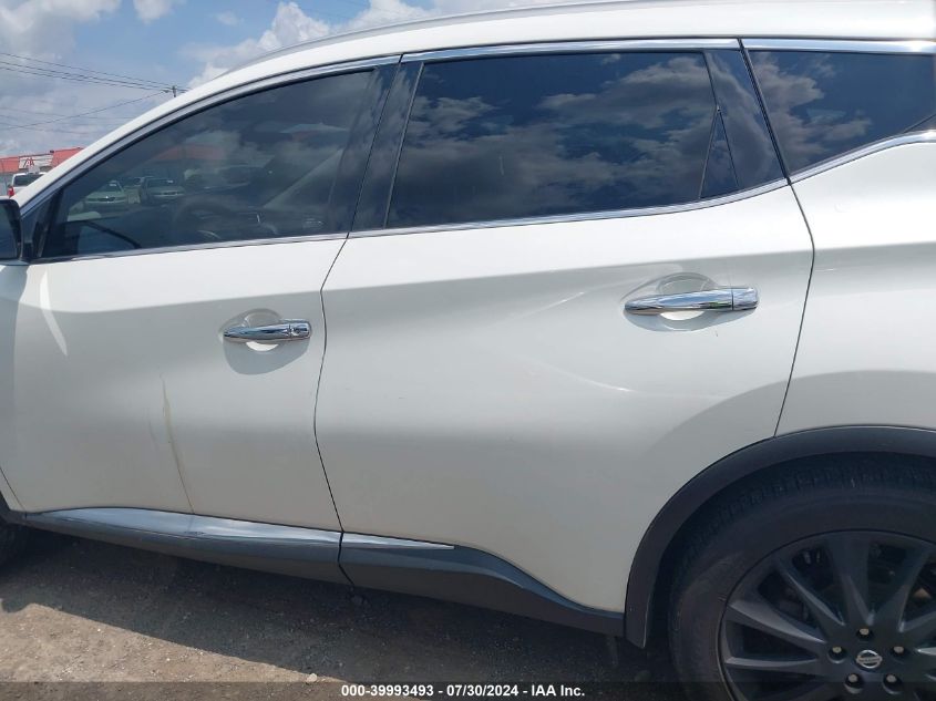 2019 Nissan Murano Sl VIN: 5N1AZ2MSXKN138096 Lot: 39993493