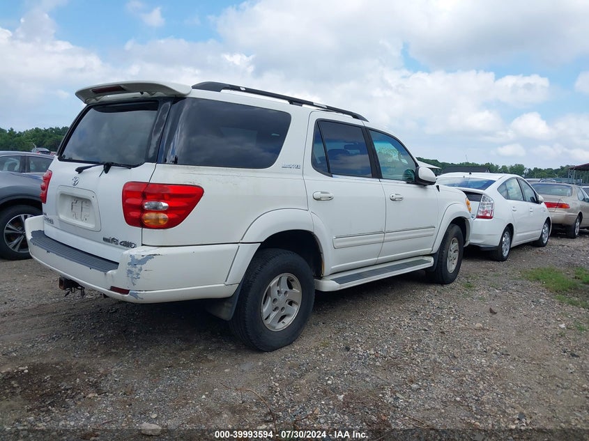 2001 Toyota Sequoia Limited V8 VIN: 5TDBT48A41S045557 Lot: 39993594