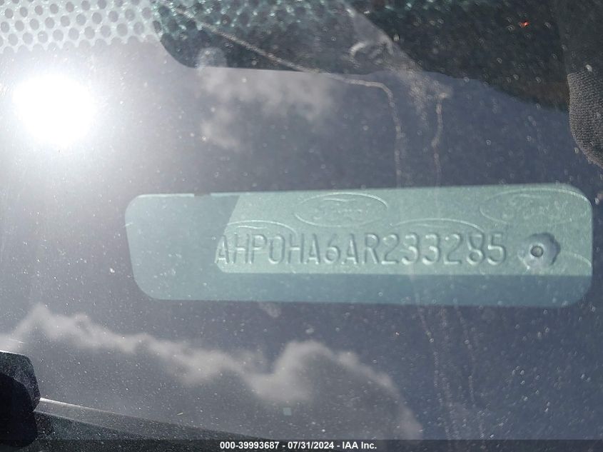 2010 Ford Fusion Se VIN: 3FAHP0HA6AR233285 Lot: 39993687