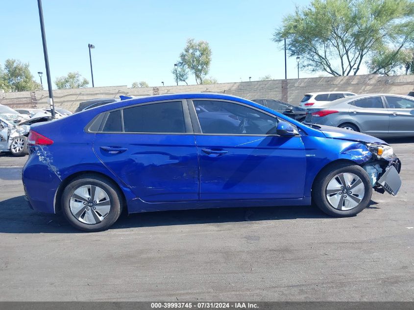 2019 Hyundai Ioniq Hybrid Blue VIN: KMHC65LC8KU110901 Lot: 39993745