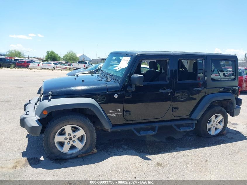 2014 Jeep Wrangler Unlimited Sport VIN: 1C4BJWDG3EL194075 Lot: 39993798