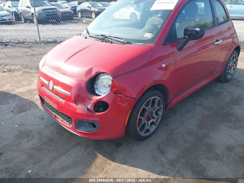 2012 Fiat 500 Sport VIN: 3C3CFFBR5CT347054 Lot: 39993826